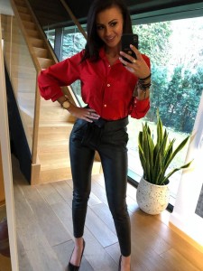 KOSZULA CASUAL BEST PRICE CZERWONA