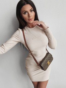 SUKIENKA MARITA BEŻOWY