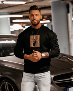 BLUZA MĘSKA LENNARD CZARNY