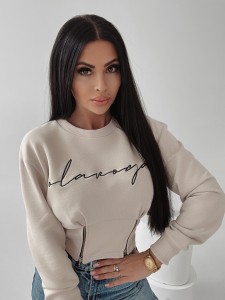 BLUZA AGGIE BEŻOWY