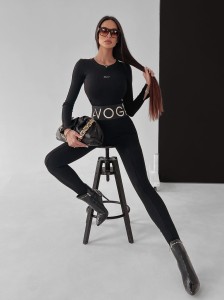 LEGGINSY SUSAN CZARNY