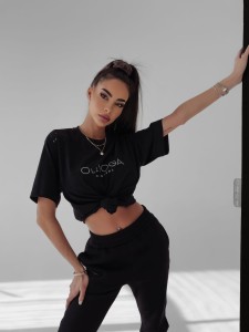 T-SHIRT ROMA CZARNY