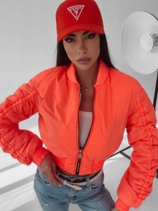 KURTKA EMILY NEON POMARAŃCZ