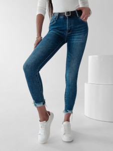 SPODNIE JEANSOWE MEDIUM WASTE CORNY