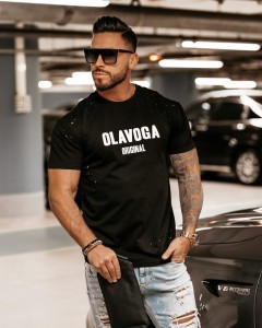 T-SHIRT MĘSKI LOGAN O LA VOGA CZARNY