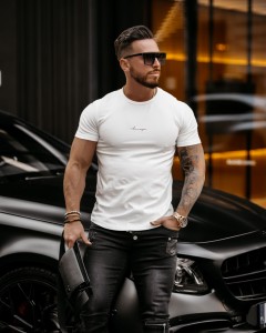 T-SHIRT MĘSKI ARON ECRU