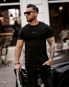 T-SHIRT MĘSKI ARON CZARNY