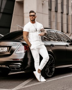 KOMPLET MĘSKI LUCA ECRU