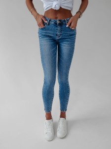 SPODNIE JEANSOWE SLIM FIT URANIA NIEBIESKI