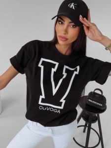 T-SHIRT VITALIA CZARNY