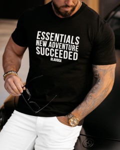 T-SHIRT MĘSKI CHRIS CZARNY