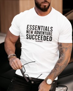 T-SHIRT MĘSKI CHRIS BIAŁY