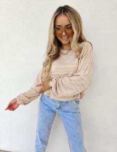 BLUZA RICH BEŻOWY