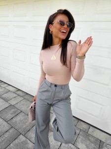 BLUZKA SKIN III LOGO PUDROWY