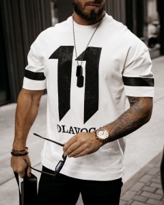 T-SHIRT MĘSKI BRIAN ECRU