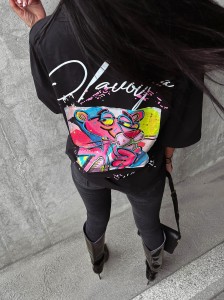 T-SHIRT DAMSKI ROSU O LA VOGA CZARNY 