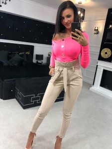 BLUZKA GOLD RINGG FUKSJA