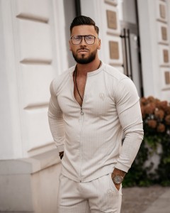 BLUZA MĘSKA NORDEN BEŻOWY