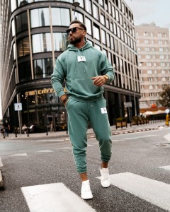 KOMPLET MĘSKI JORDAN SELEDYNOWY