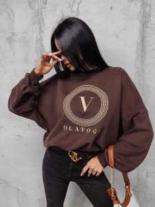 BLUZA LAILA CZEKOLADOWY