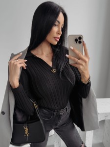 SWETER ANABEL CZARNY