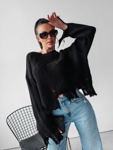 SWETER MILEY CZARNY