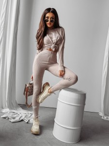 KOMPLET OPAL BEŻOWY