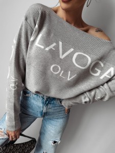 SWETER JOANNA JASNY MELANŻ