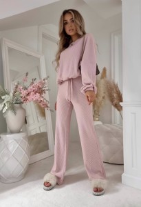 KOMPLET ANGEL PUDROWY RÓŻ