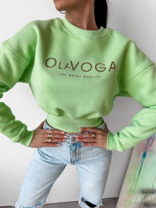 BLUZA COLAR PISTACJA 
