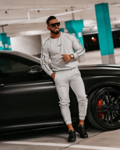 KOMPLET MĘSKI MATCHY O LA VOGA SZARY