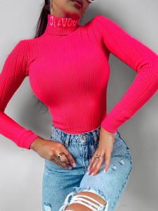 SWETER LAOS NEONOWY RÓŻ