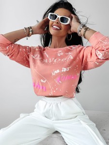 BLUZA O LA VOGA URBAN BRZOSKWINIOWY