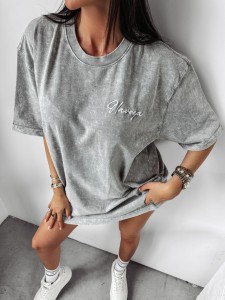 T-SHIRT DAMSKI BALCIA JASNY SZARY