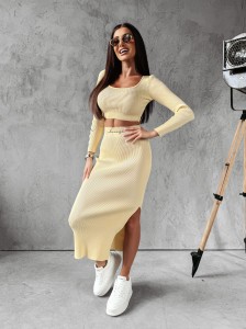 KOMPLET O LA VOGA MILANO BANANOWY