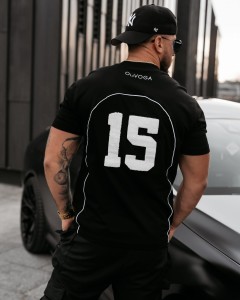 T-SHIRT MĘSKI O LA VOGA GORDON CZARNY