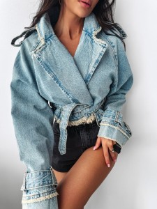 KURTKA JEANSOWA CHLOE NIEBIESKI