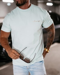 T-SHIRT MĘSKI O LA VOGA BLUSH BŁĘKITNY