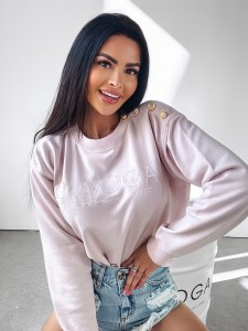 BLUZA O LA VOGA LENA PUDROWY RÓŻ