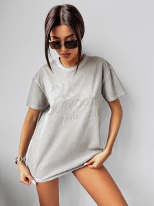 T-SHIRT ETCHER JASNY SZARY