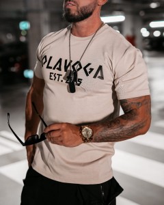 T-SHIRT MĘSKI O LA VOGA GRECOS MEN BEŻOWY