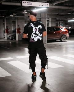 T-SHIRT MĘSKI O LA VOGA HAZE CZARNY