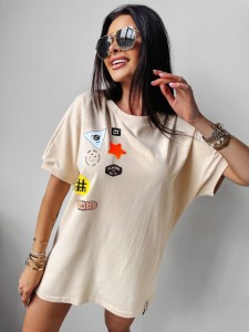 T-SHIRT MULBERRY BEŻOWY