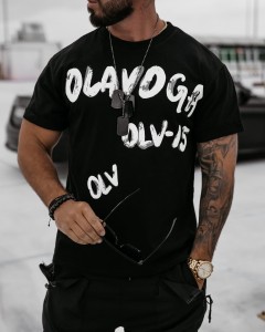 T-SHIRT MĘSKI DRIP CZARNY