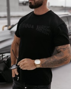 T-SHIRT MĘSKI O LA VOGA ZONE CZARNY