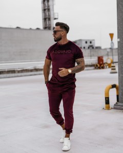 KOMPLET MĘSKI WELUROWY STRIKER O LA VOGA BORDOWY 