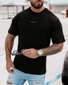 T-SHIRT MĘSKI SILVER O LA VOGA CZARNY