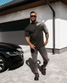 T-shirt męski SNAKE ciemny szary 314.JPG
