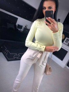 BLUZKA SPRING GOLD BUTTONN