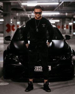 KOMPLET MĘSKI O LA VOGA CARGO CZARNY